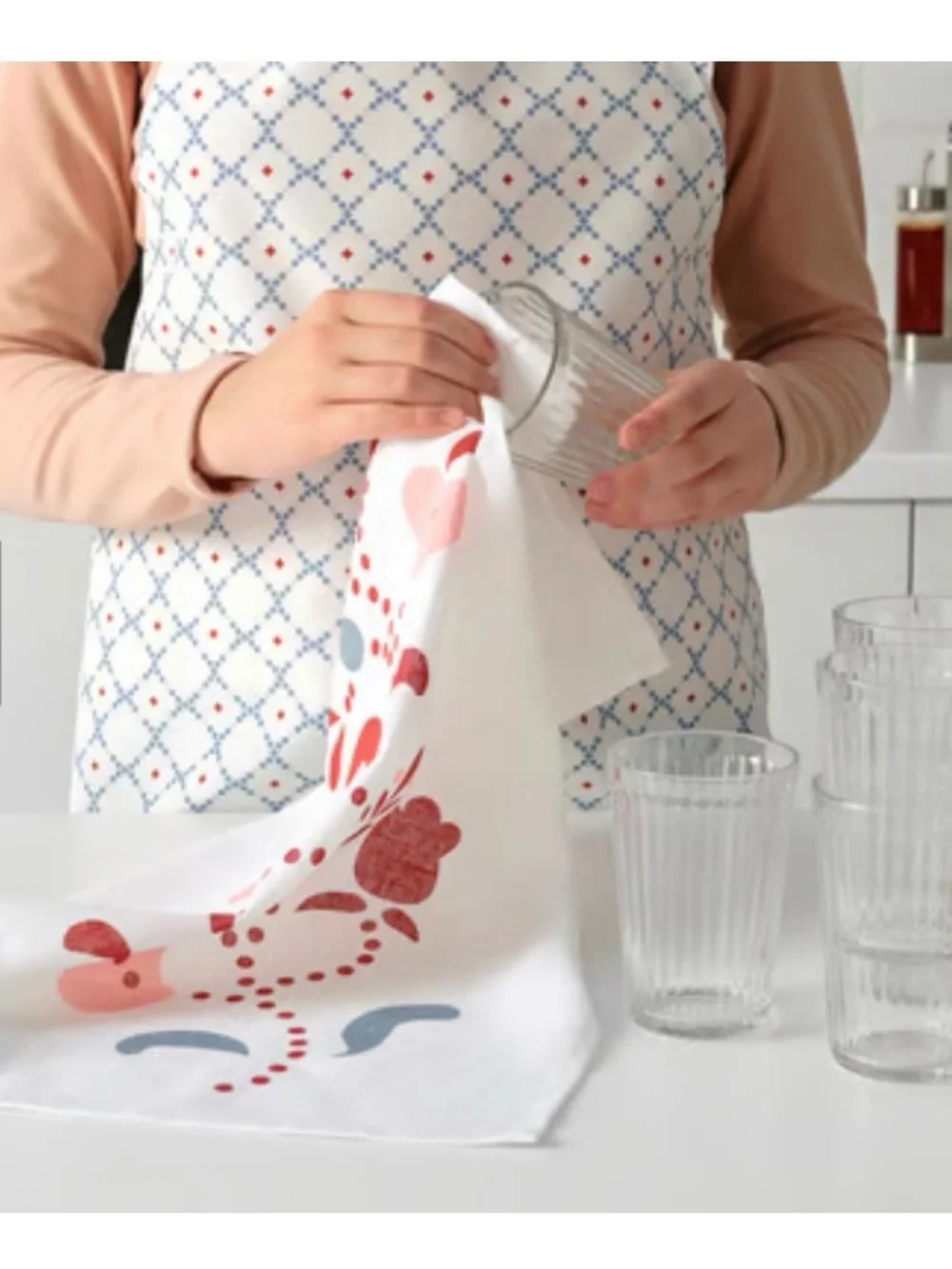 IKEA INAMARIA Floral Pattern Dish Towel Paulin Machado 18